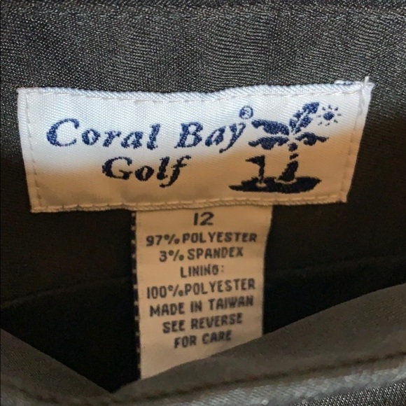 🍁Coral Bay Golf skort black Sz 12 - Picture 3 of 8